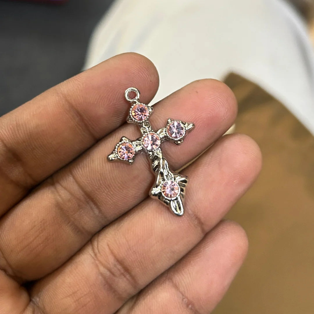 Iced pink charm