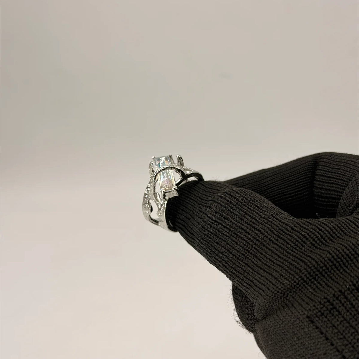 Gothic Holographic Statement – Silver