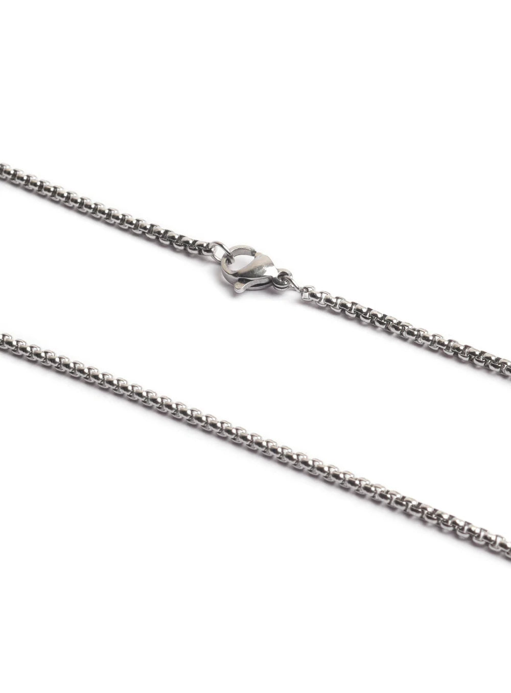SILVER STAINLESS STEEL BOX CHAIN