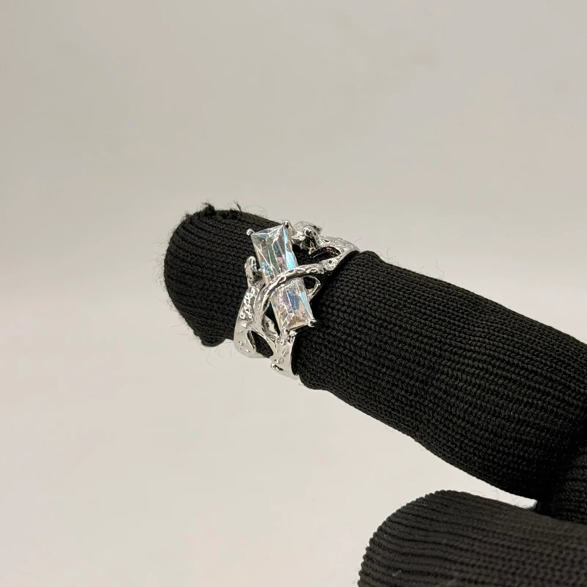 Gothic Holographic Statement – Silver