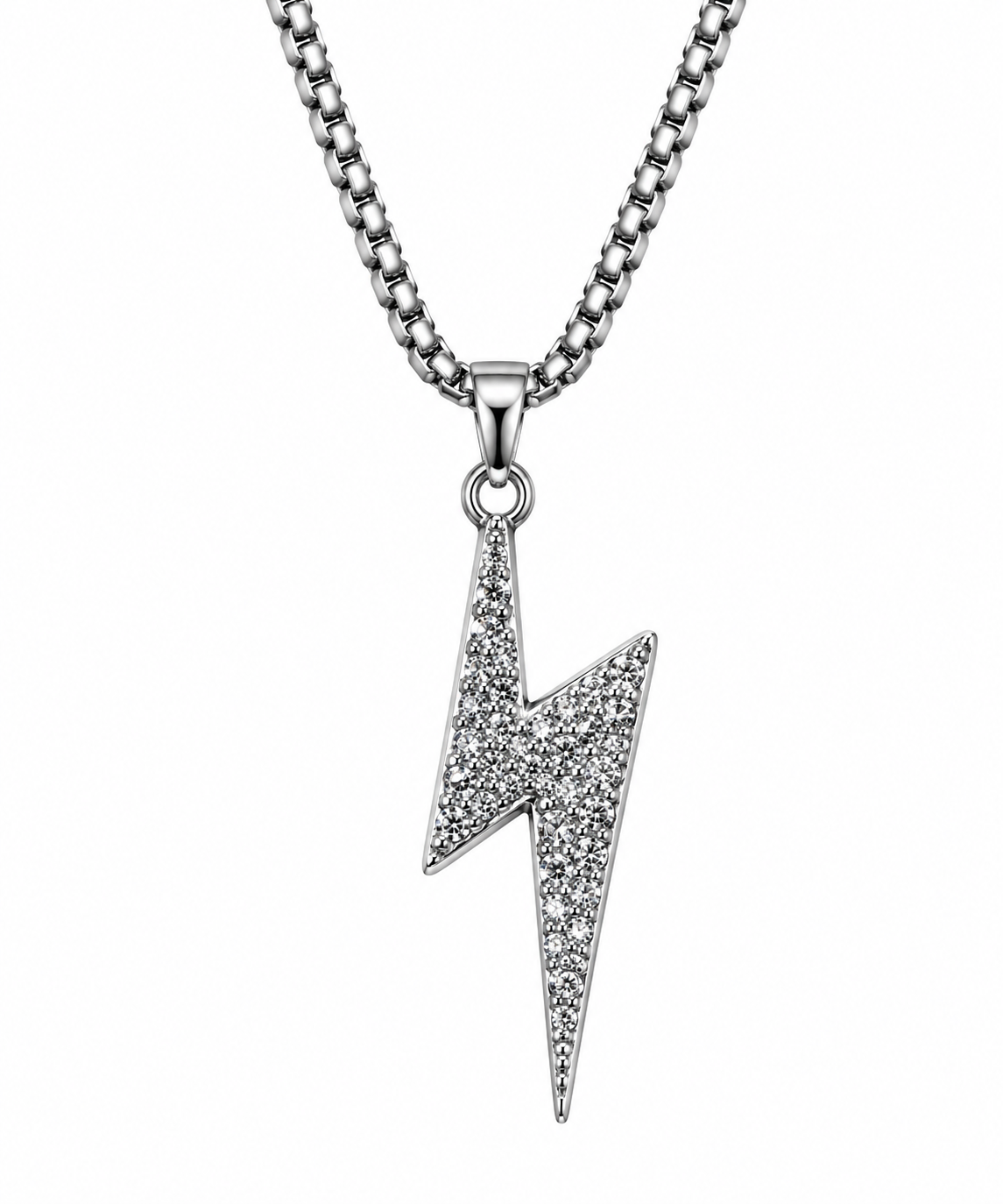 Iced cross pendant