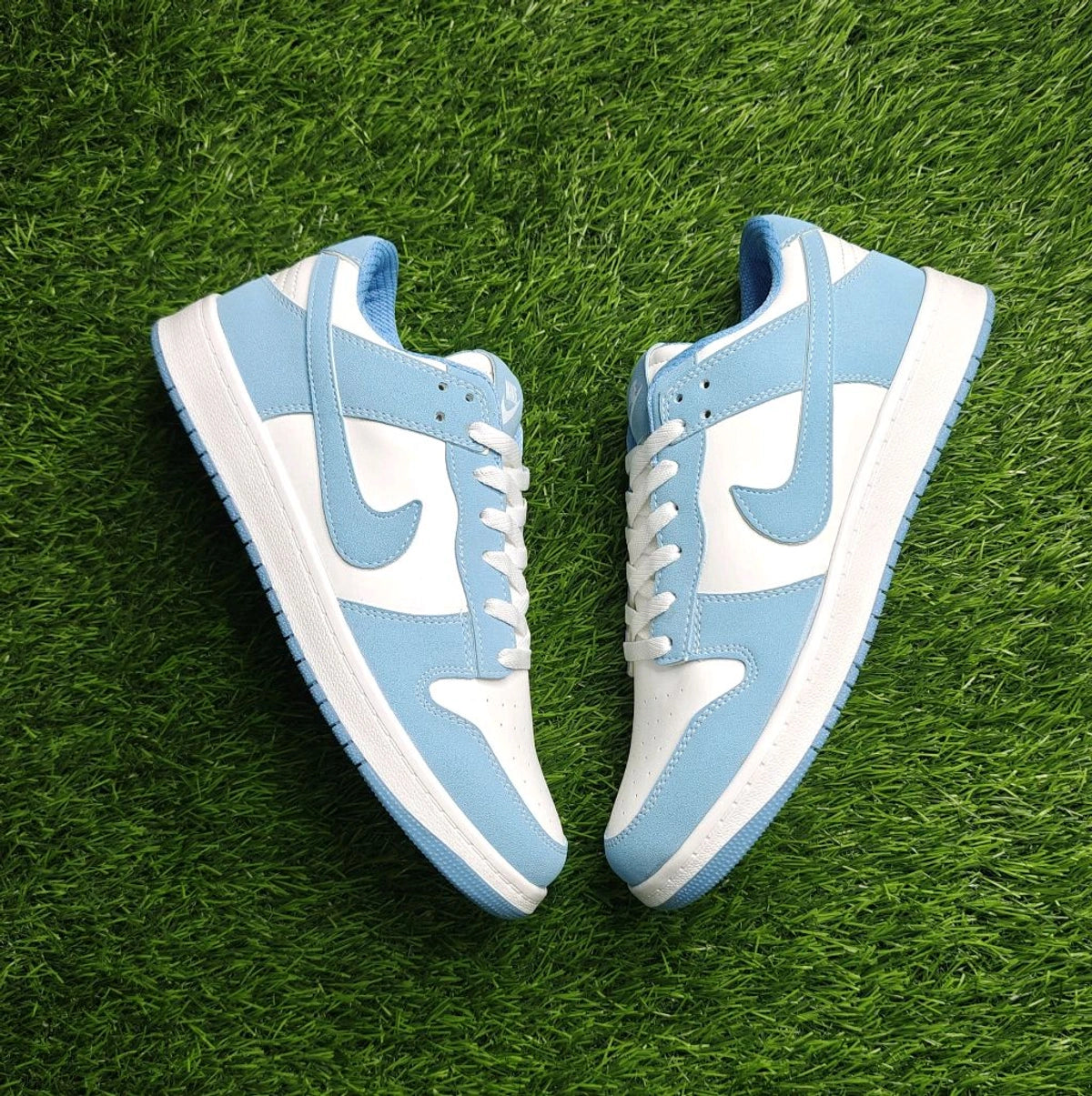 Blue low dunks